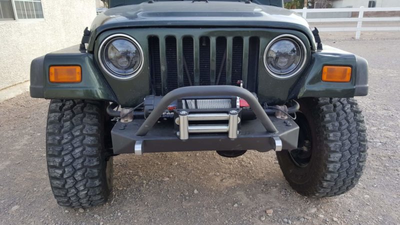 TJ YJ Stubby Winch Bumper Sidewinder Fabrication 855 694 3761